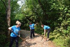 Team MBAKS participates in community stewardship events throughout the year, including trail cleanups at Mercer Slough Nature Park