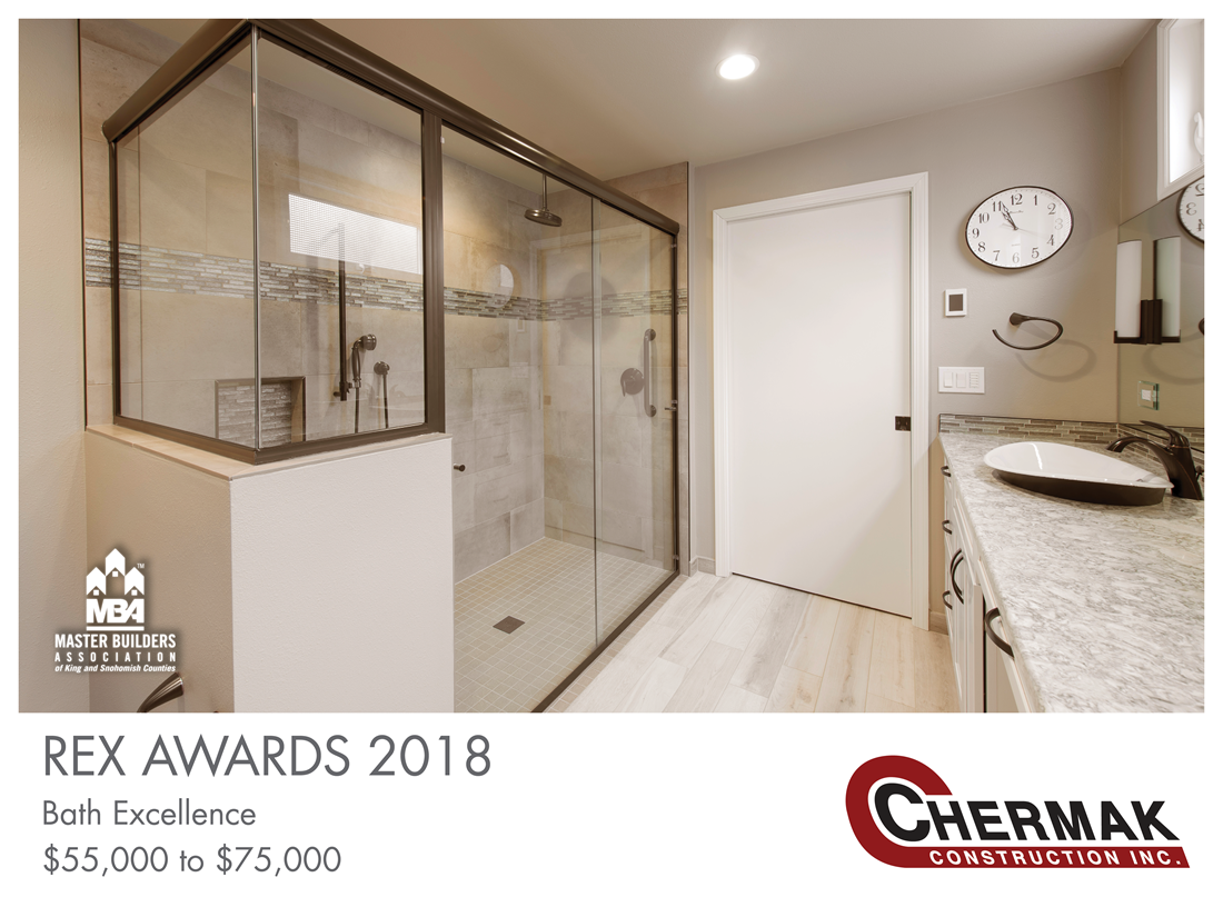 REX Award Winner: Bath Excellence—$55,000–$75,000: Chermak Construction Inc.