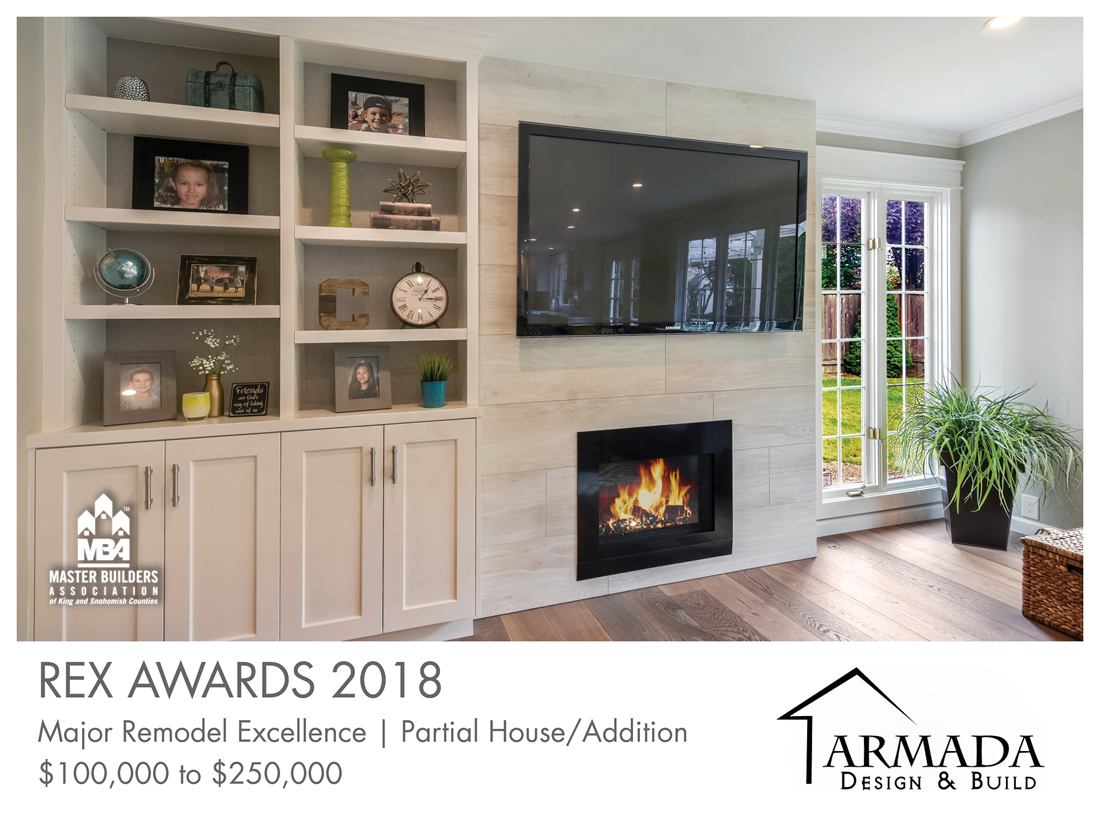 REX Award Winner: Major Remodel Excellence: Partial House/Addition—$100,000–$250,000: Armada Design & Build
