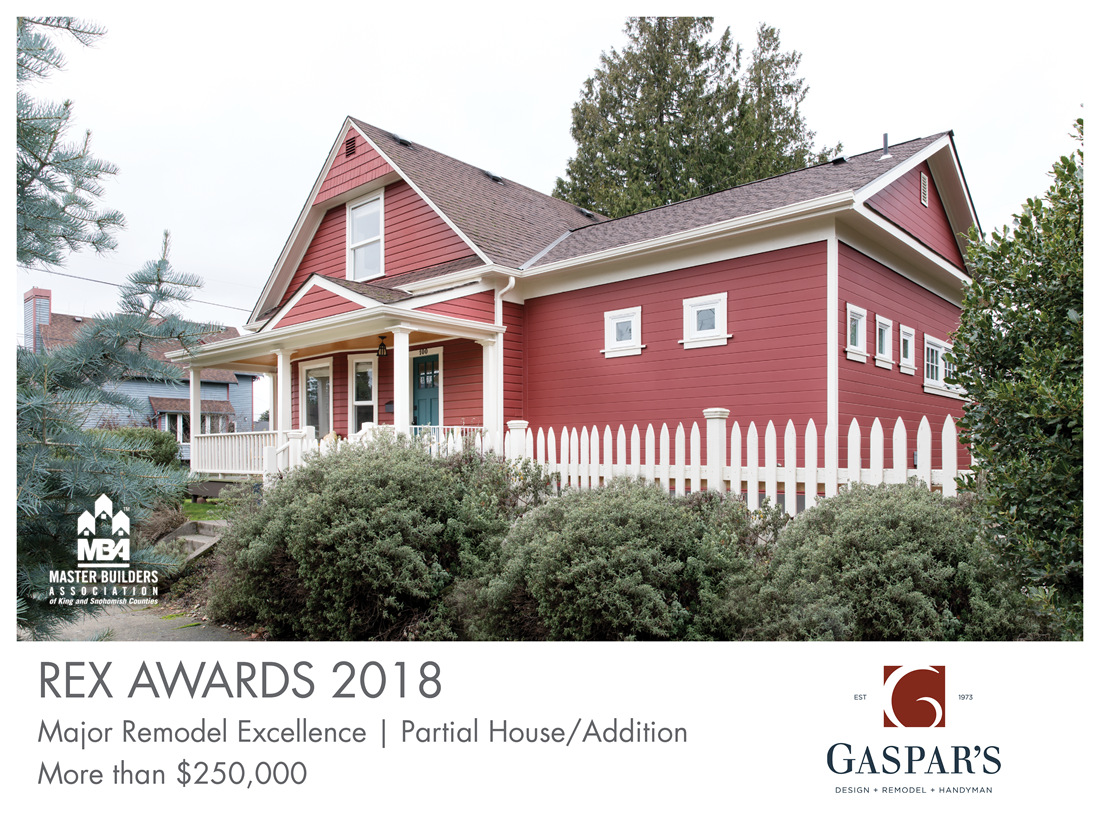 REX Award Winner: Major Remodel Excellence: Partial House/Addition—More Than $250,000: Gaspar's Construction