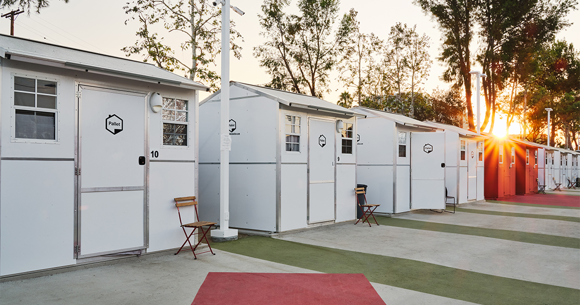Cabins at Chandler Village in Los Angeles