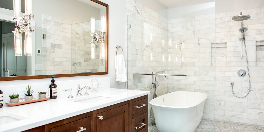 Luxury Seattle bathroom remodel from CRD Design Build